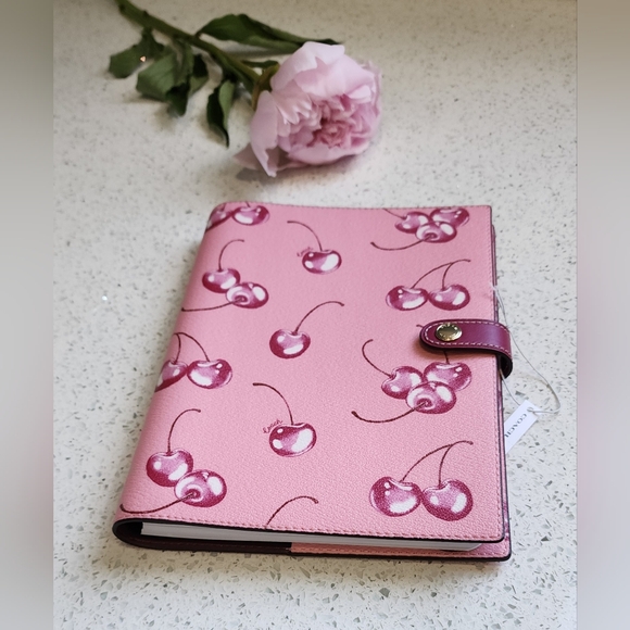 Coach Notebook With Cherry Print - Picture 2 of 10